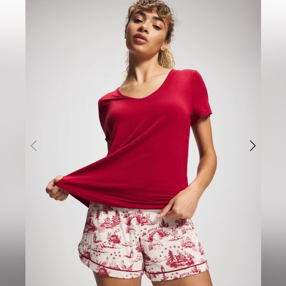 Soma Cool Nights V Neck Short Sleeve Tee